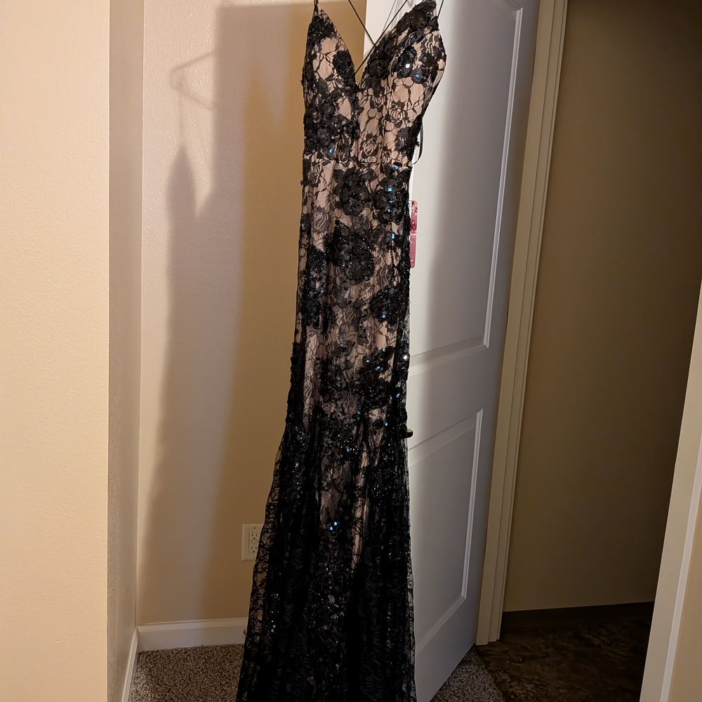 Elegant Black Lace Gown